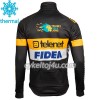 Cykeltrøje Langærmet + Bib Cykelbukser 2017 Telenet Fidea Lions N001 Vinter Thermal Fleece